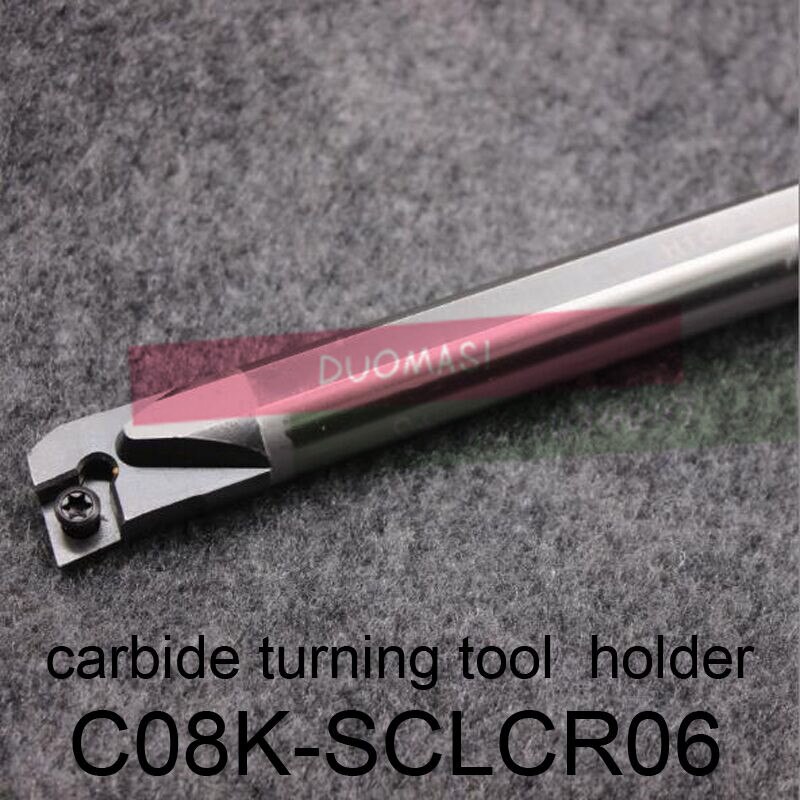 C08K-SCLCR06, 카바이드 터닝 공구 홀더 직경 8mm 길이 125mm 텅스텐 인서트 사용
